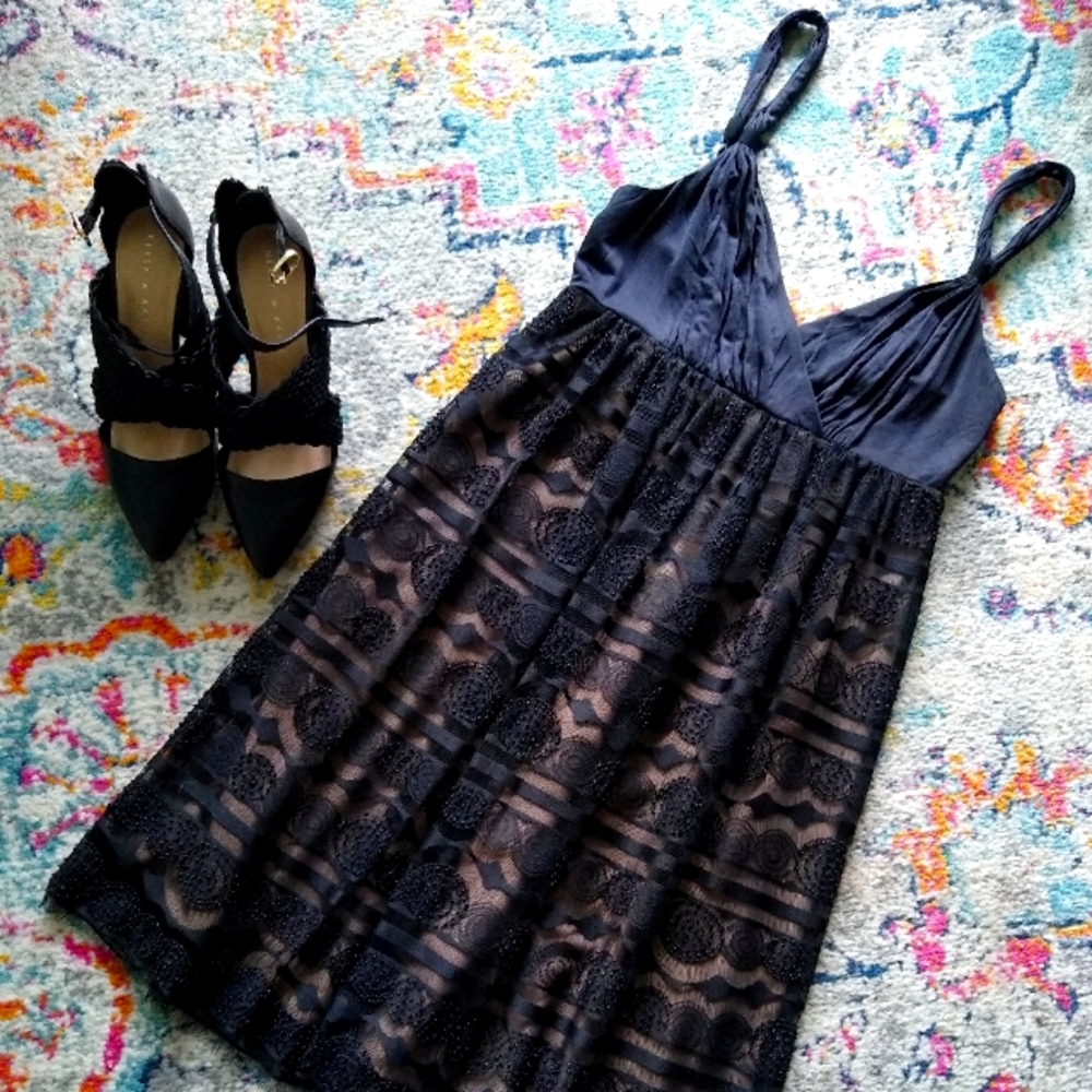 BCBG MaxAzria empire waist cocktail dress